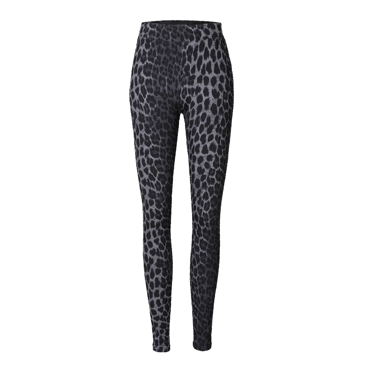ALMA-LEGGINGS (FLEECE) - DARK GREY LEO