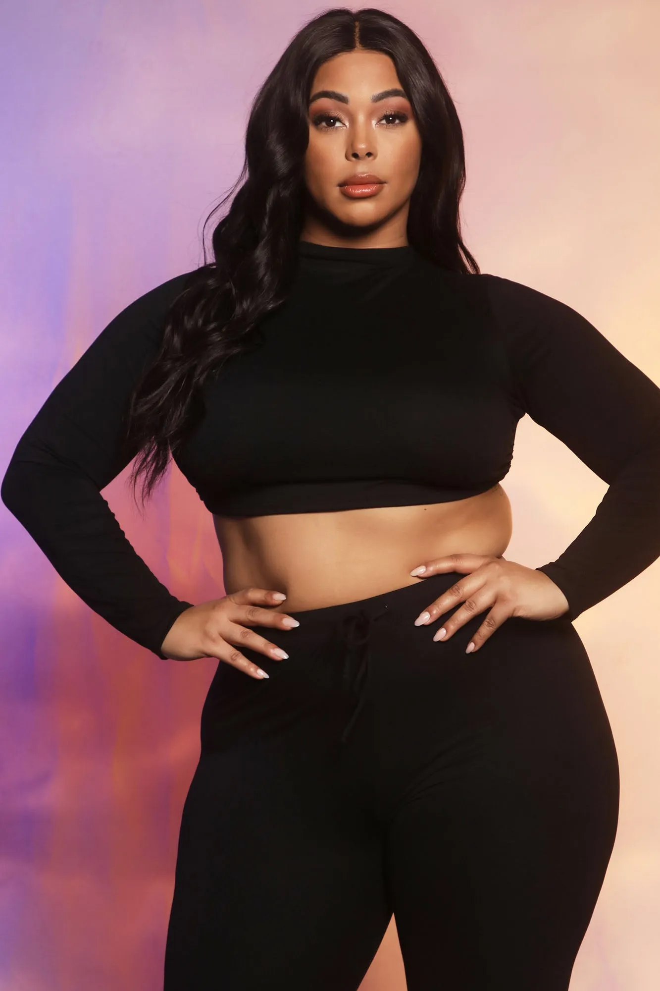 Always Sippin' 42 Legging Set - Black
