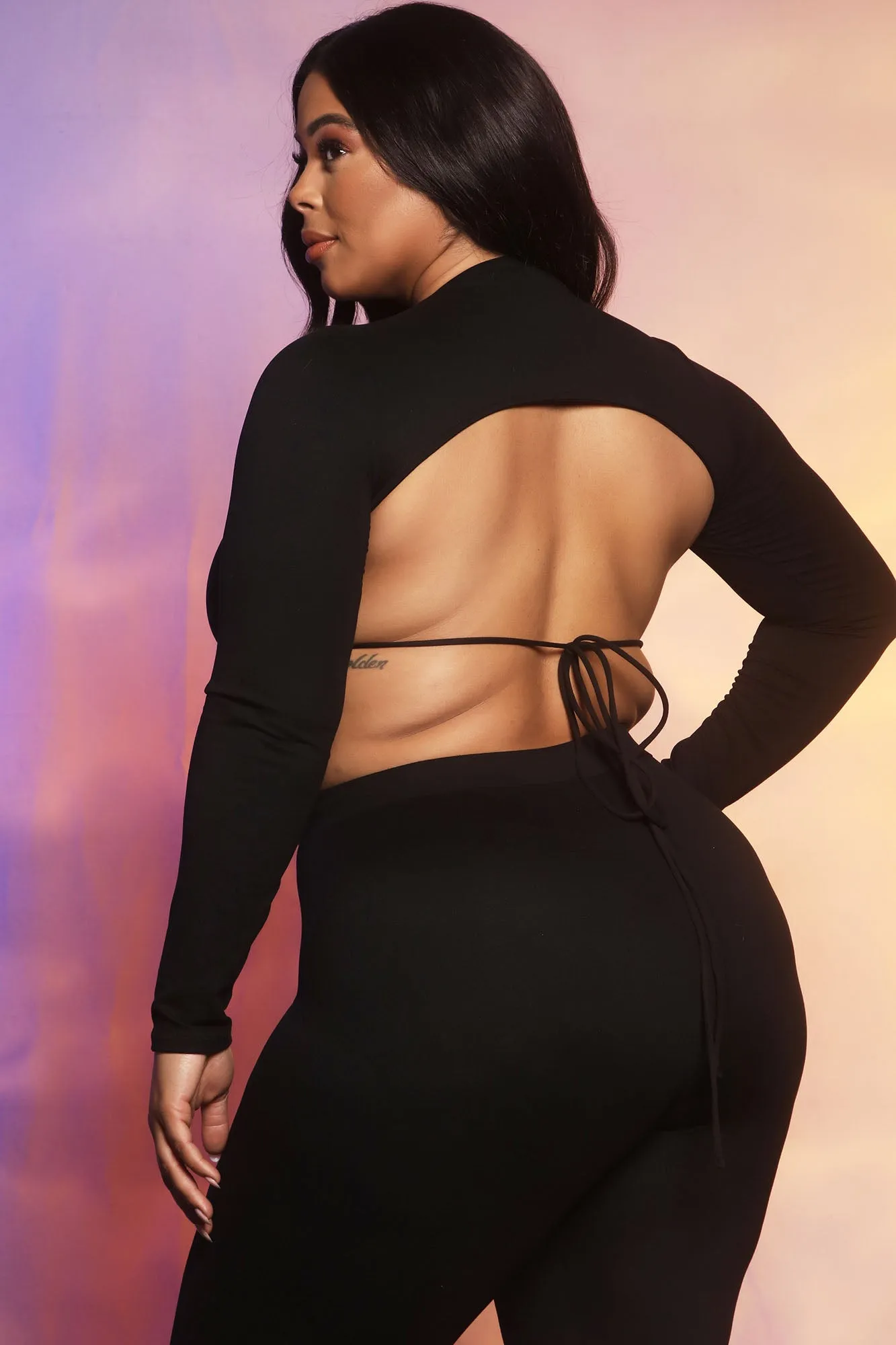 Always Sippin' 42 Legging Set - Black