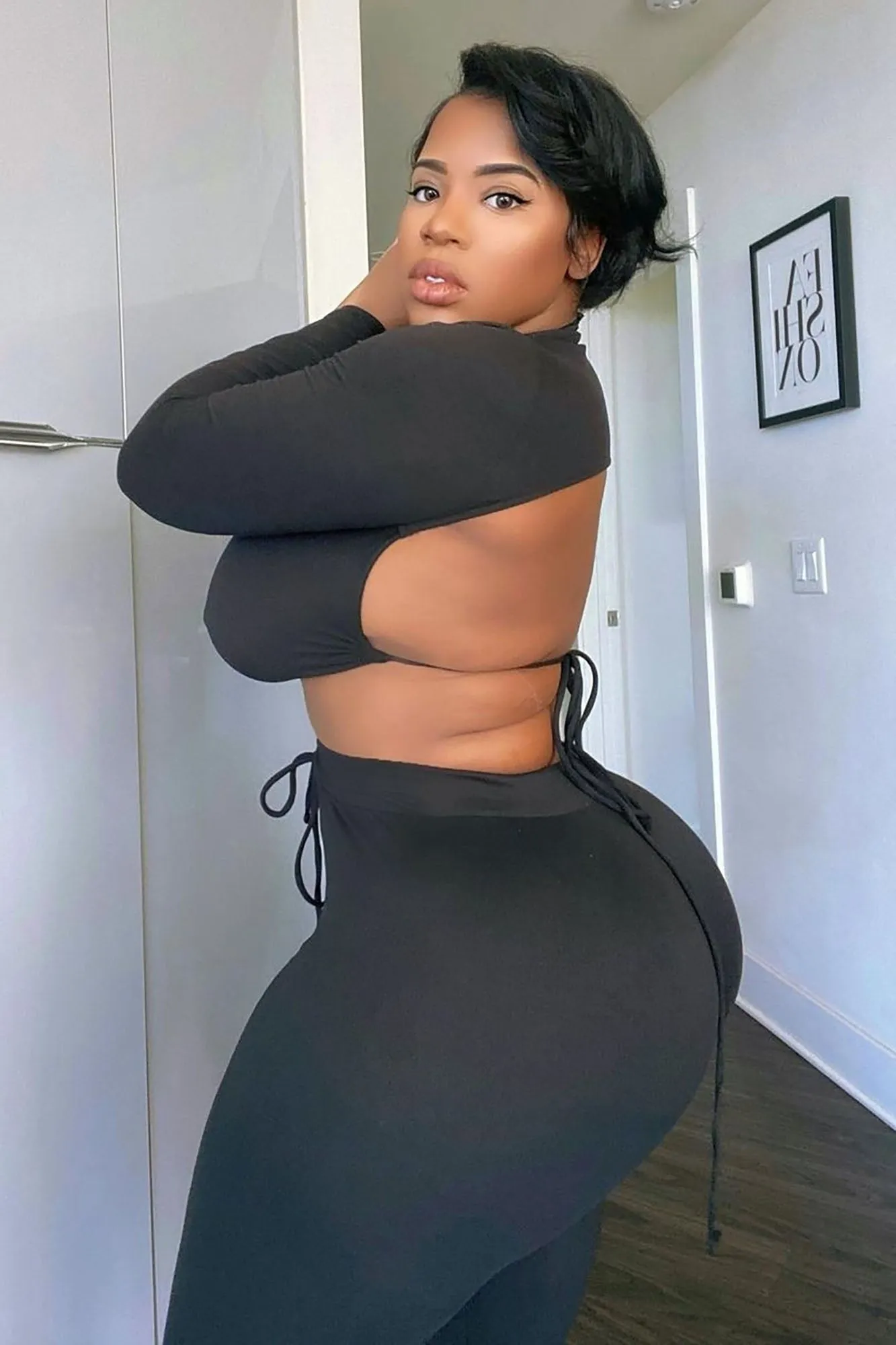 Always Sippin' 42 Legging Set - Black