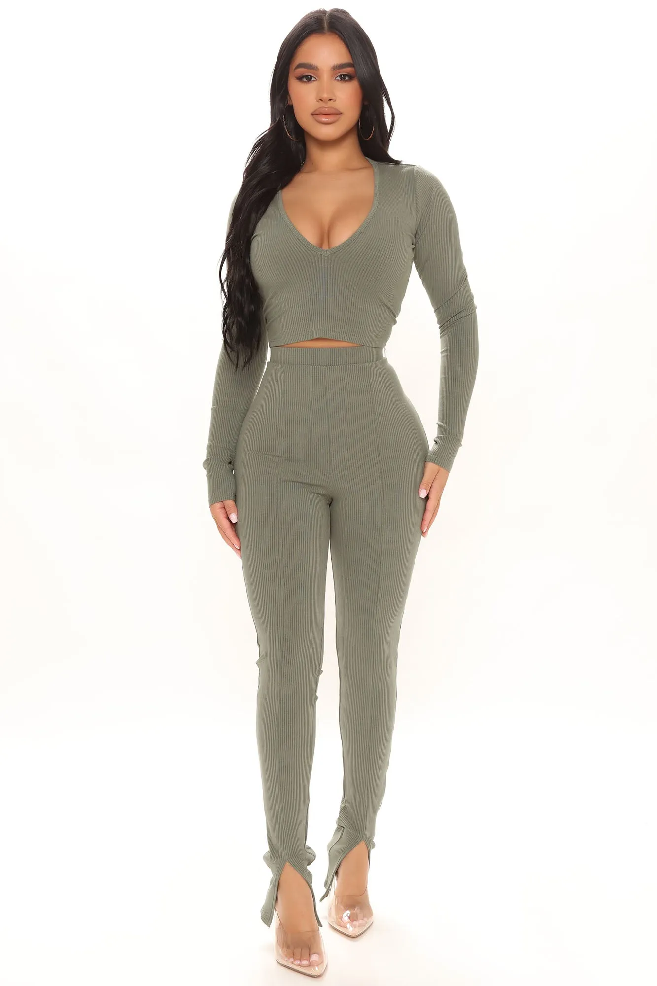 Anaith Snatched Legging - Olive 2