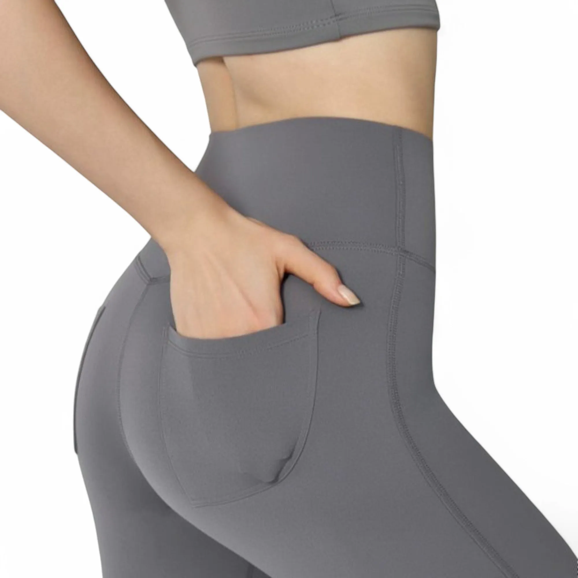 Anna-Kaci Women's High-Waist Flared Leggings with Stretch Fabric and Contoured Fit
