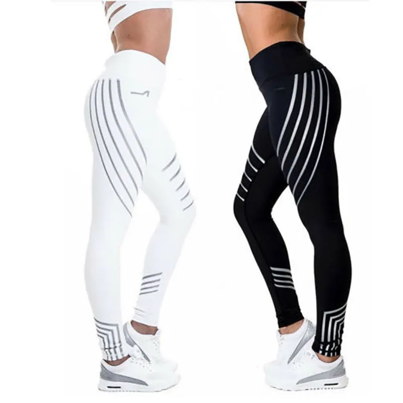 Autumn Lining Print Yoga Legging - GlamzLife