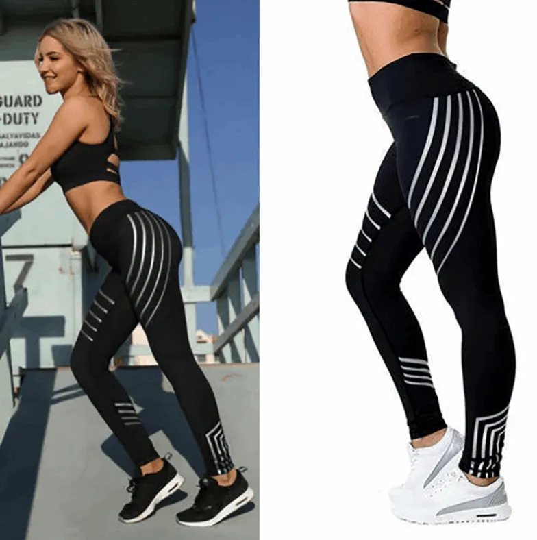 Autumn Lining Print Yoga Legging - GlamzLife