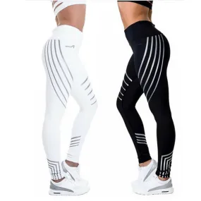 Autumn Lining Print Yoga Legging - GlamzLife