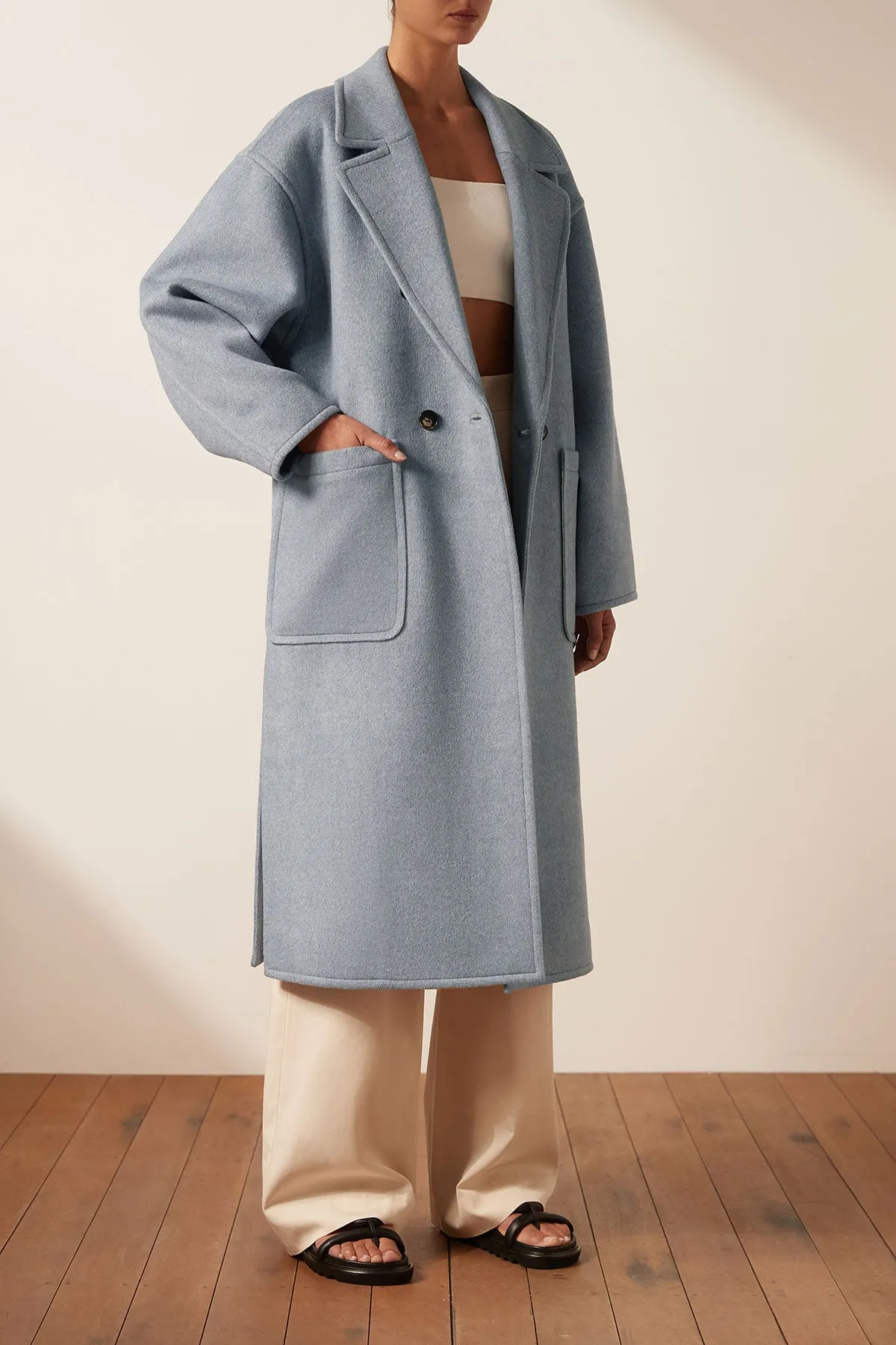 Azzurra Oversized Long Coat