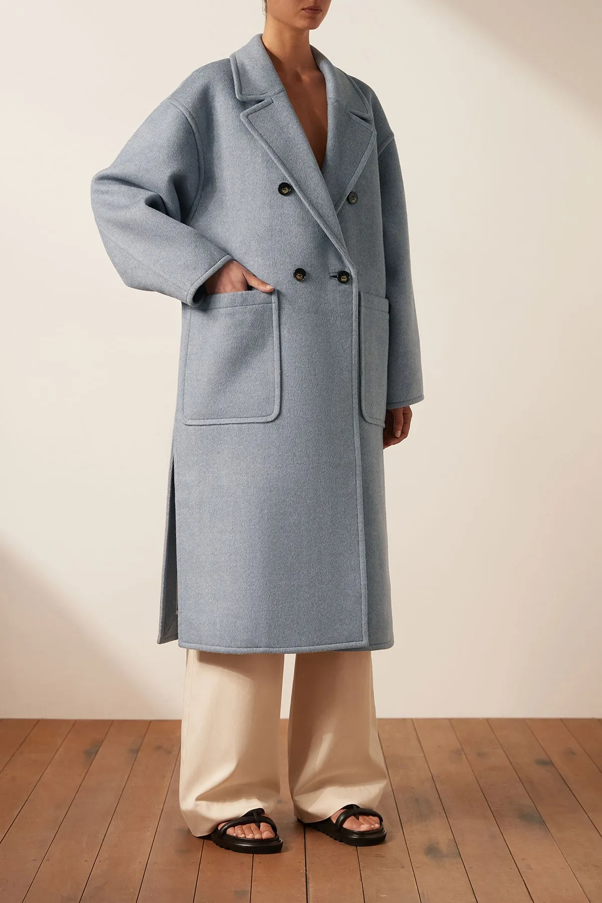 Azzurra Oversized Long Coat