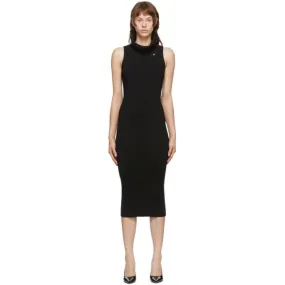 Balmain Black Rib Knit Dress