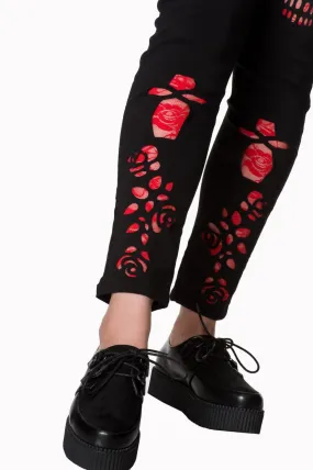 Banned Apparel - Raindrop Skull Leggings
