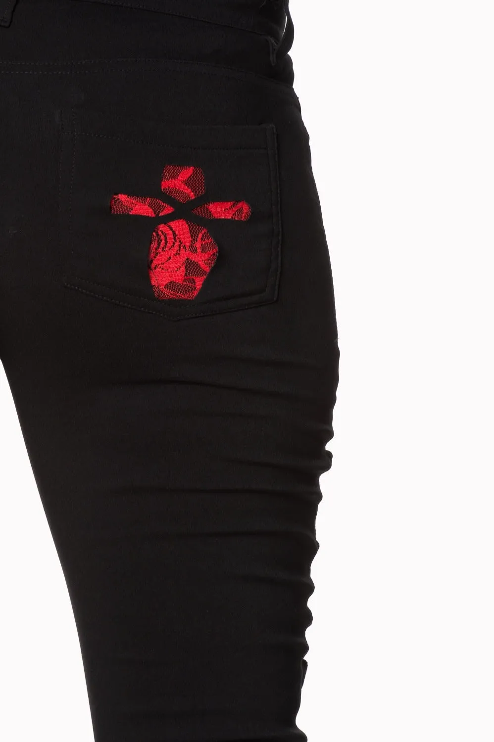 Banned Apparel - Raindrop Skull Leggings