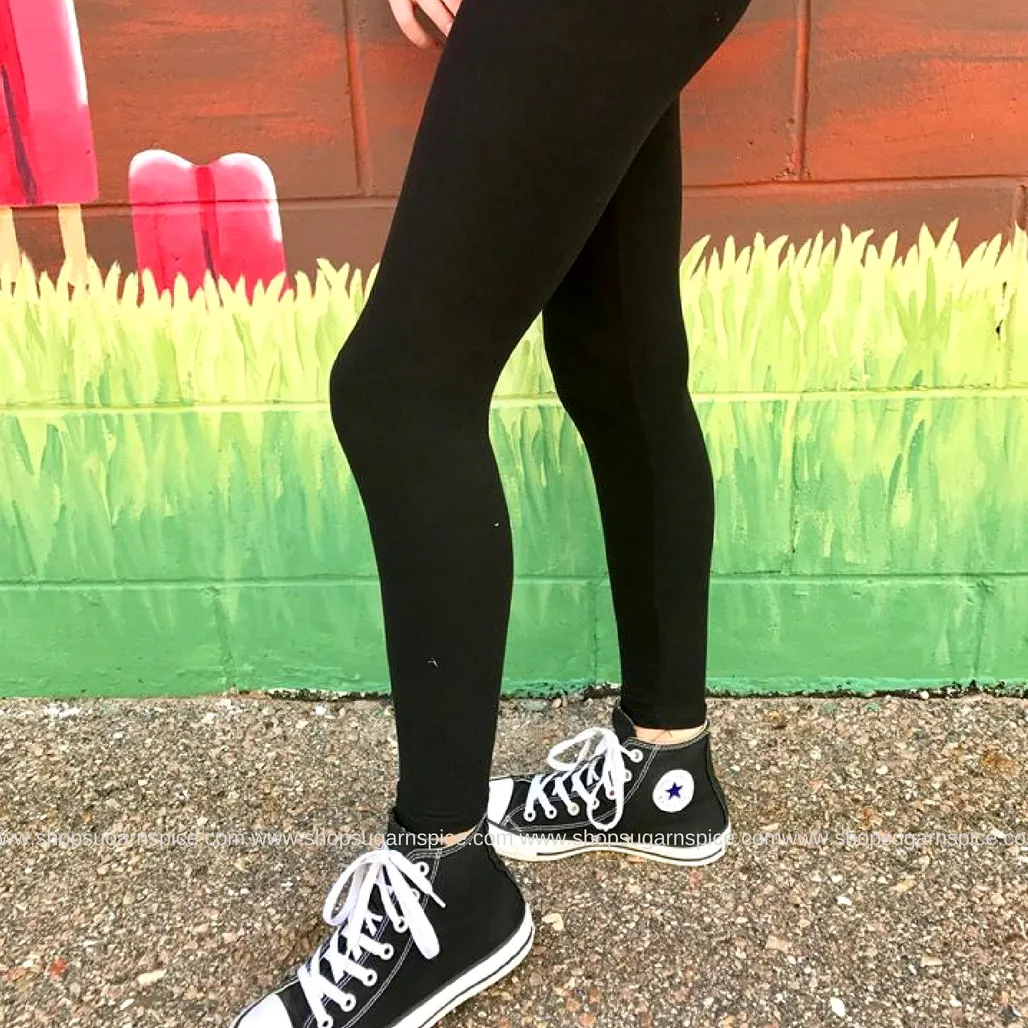 basic black leggings