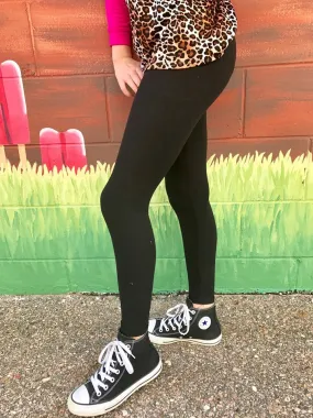 basic black leggings