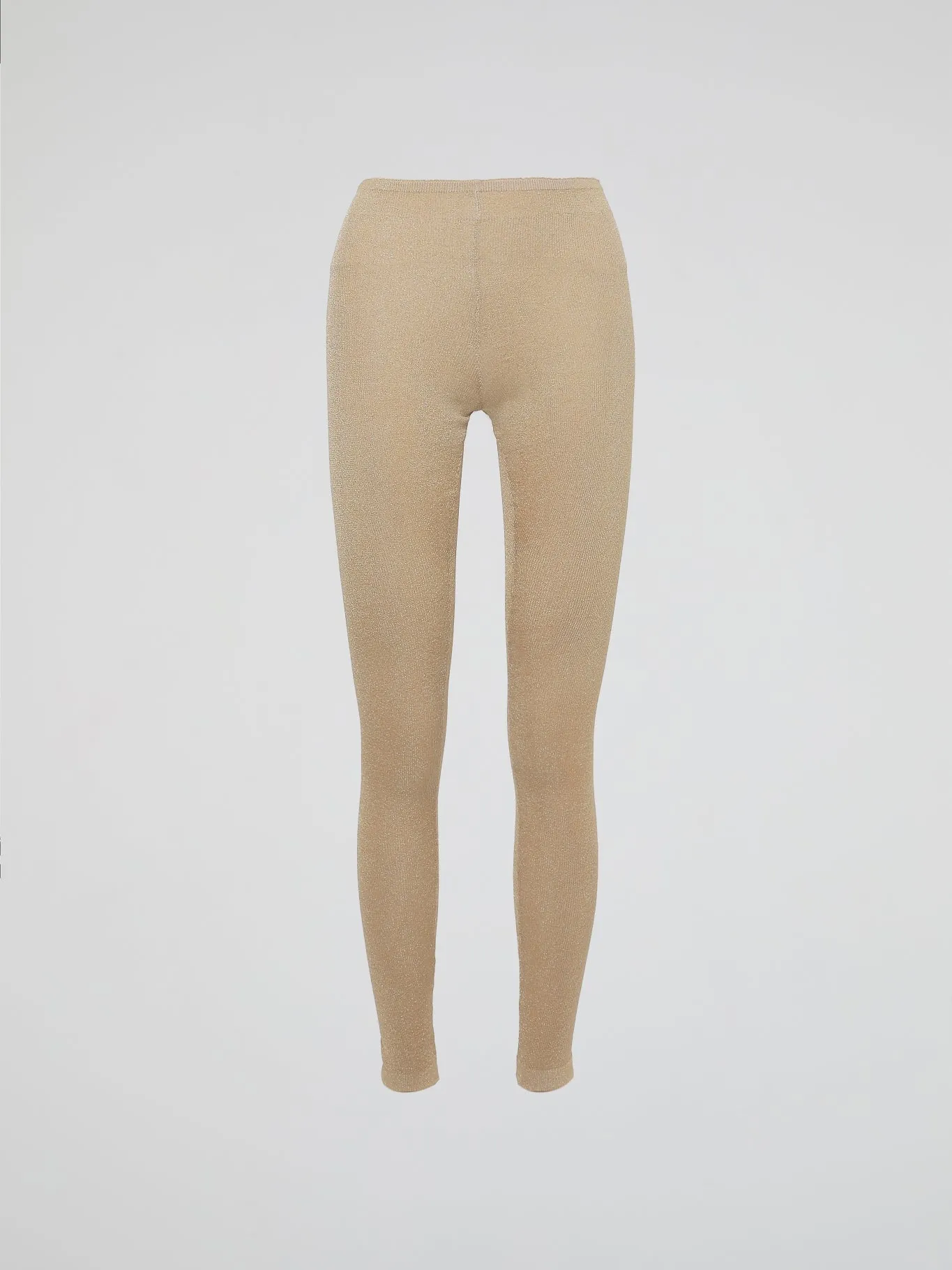 Beige Knitted Leggings