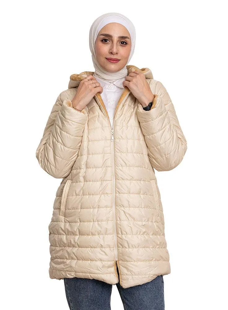 Beige L-Double Face Jacket