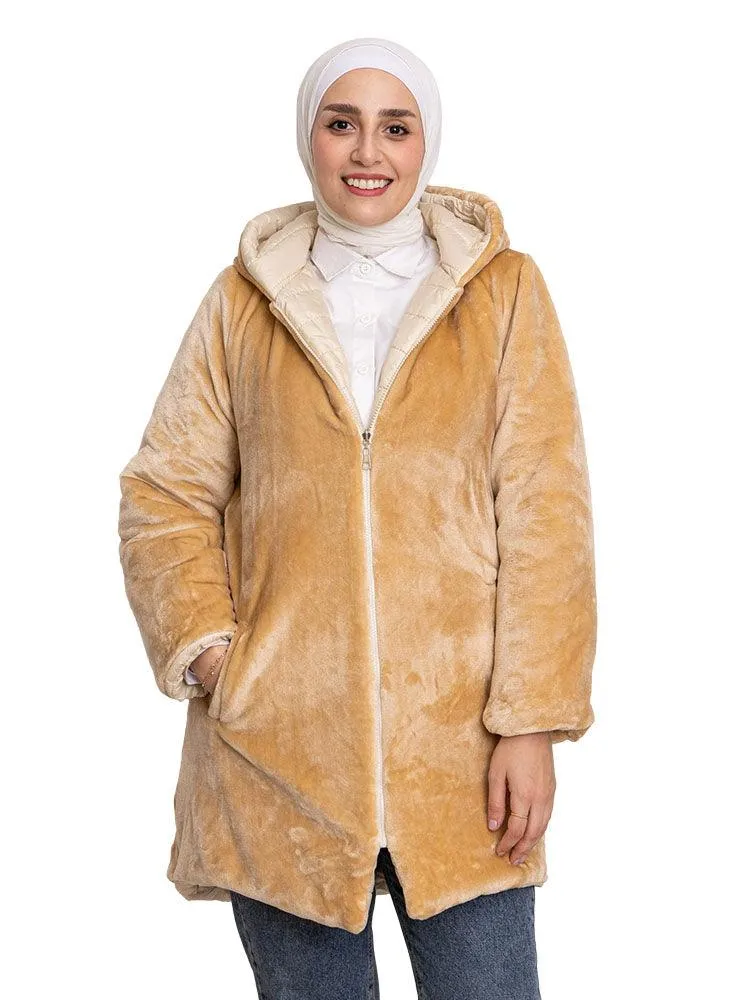Beige L-Double Face Jacket