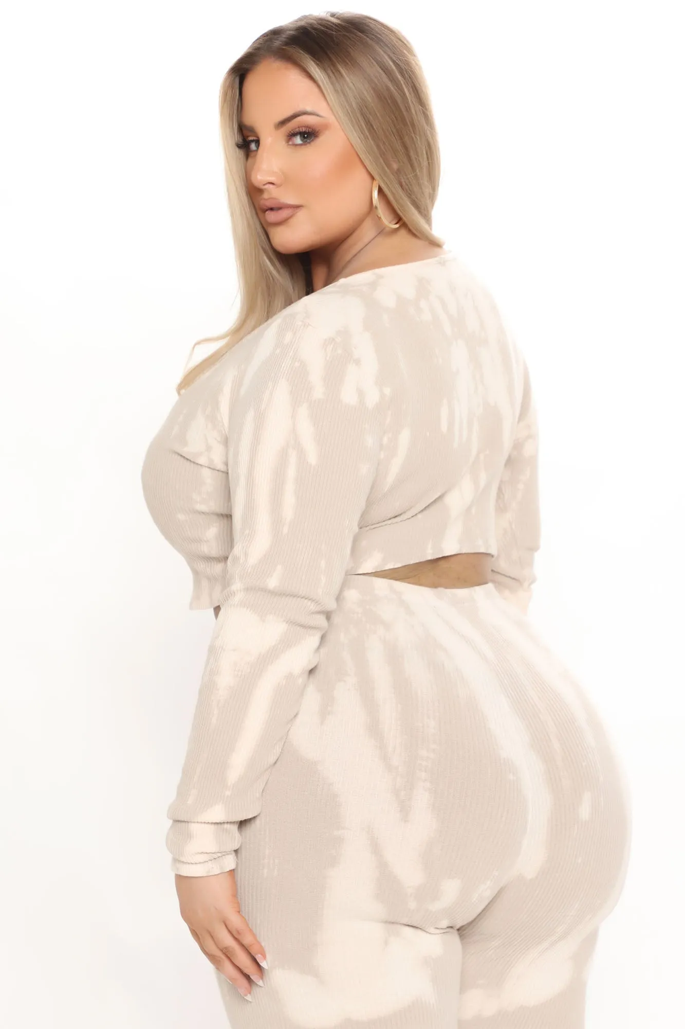 Best Of Both Worlds Legging Set - Taupe/combo