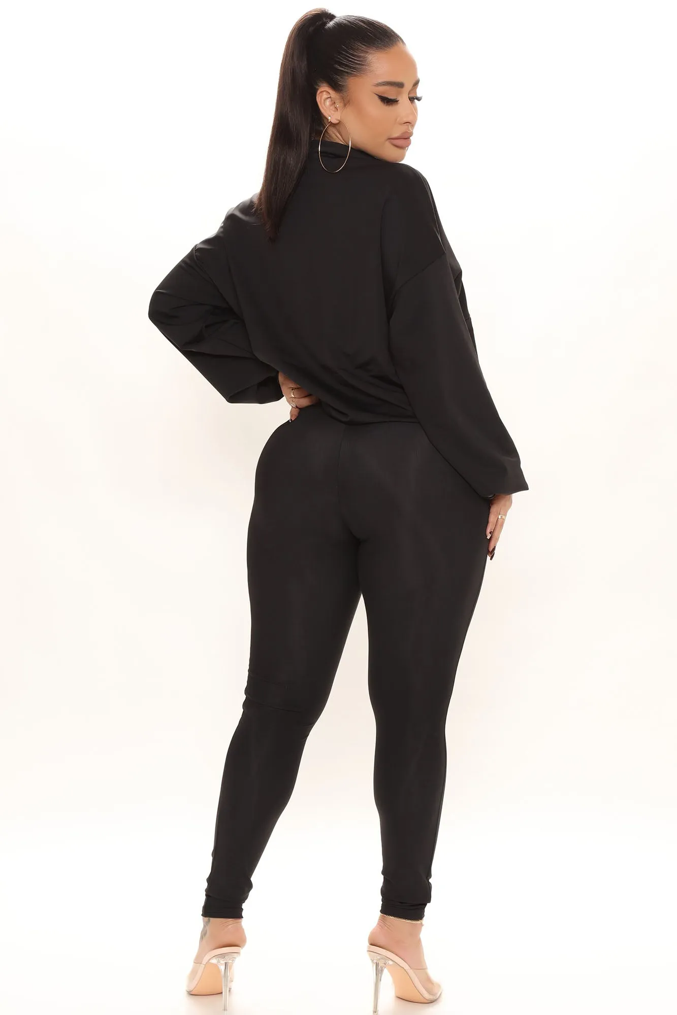 Between Me And You Legging Set - Black