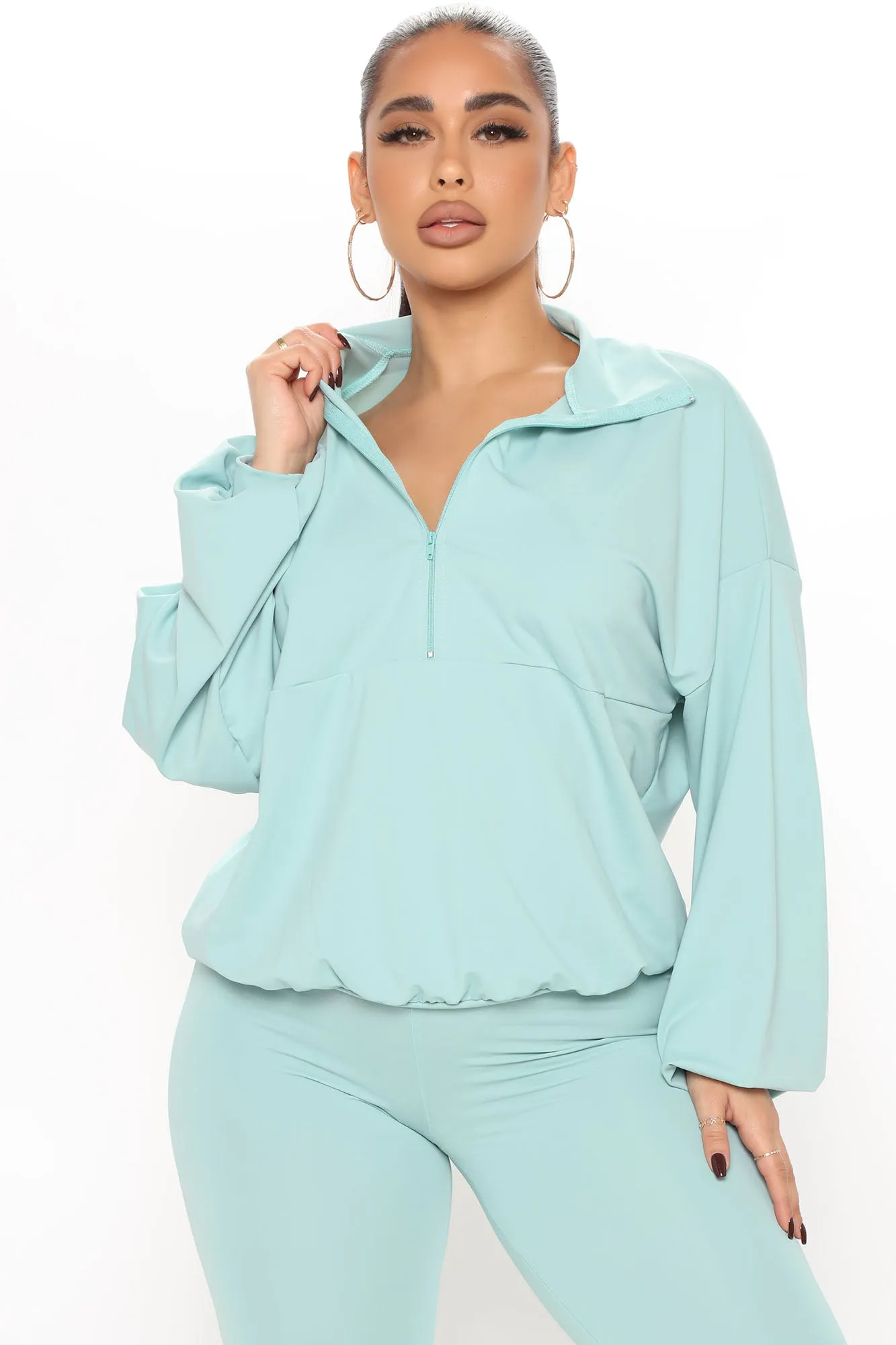 Between Me And You Legging Set - Light Blue