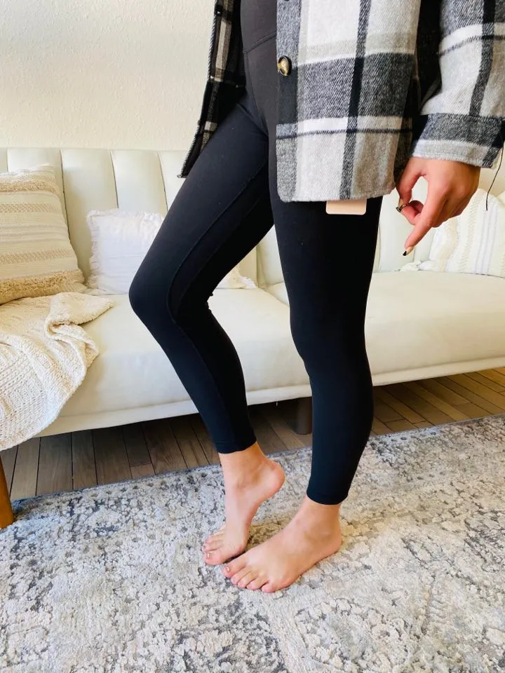 black buttersoft solid legging