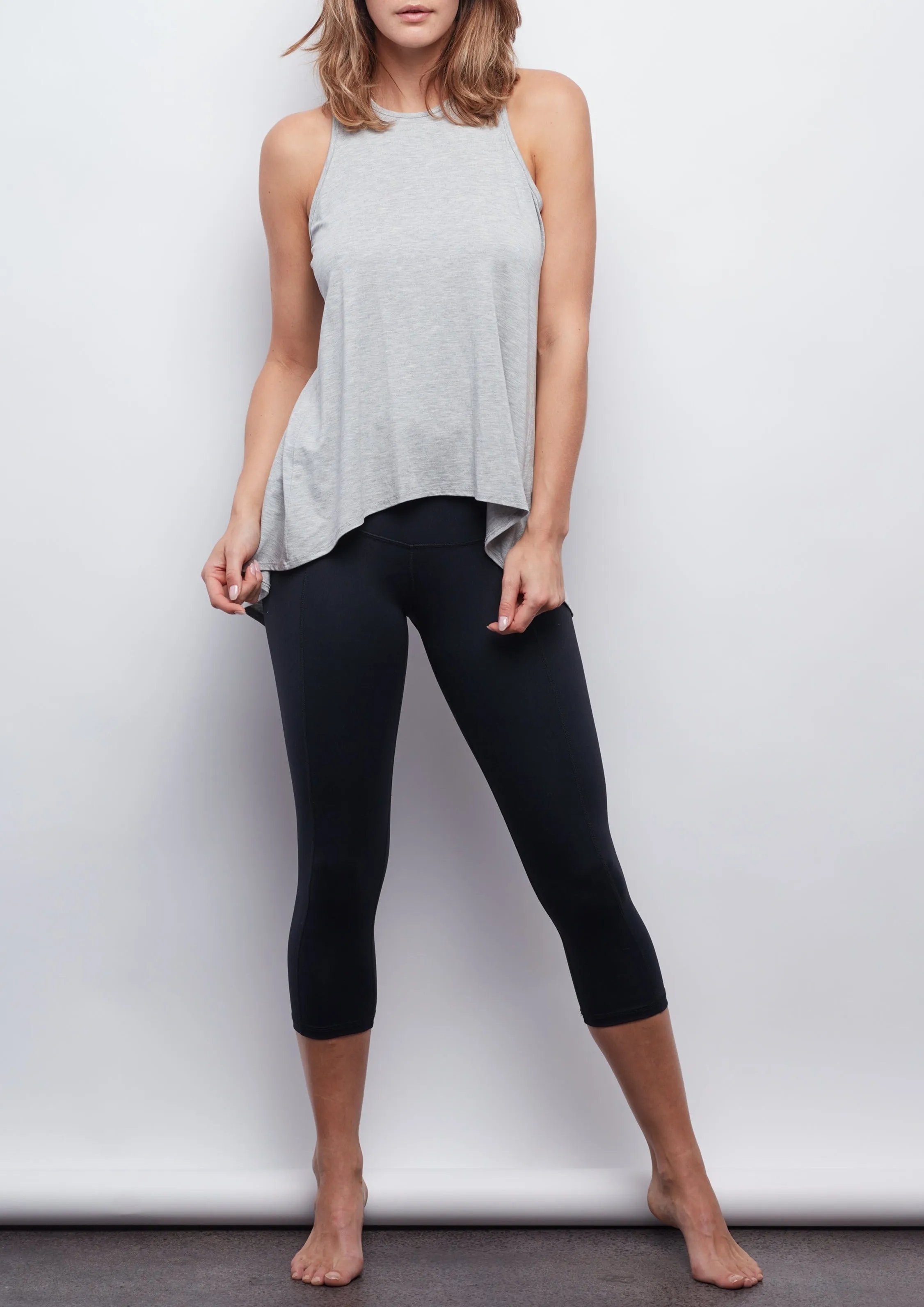 Black Contour Crop Legging