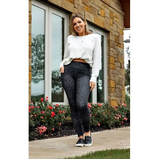 Black Leopard Luxe Leggings