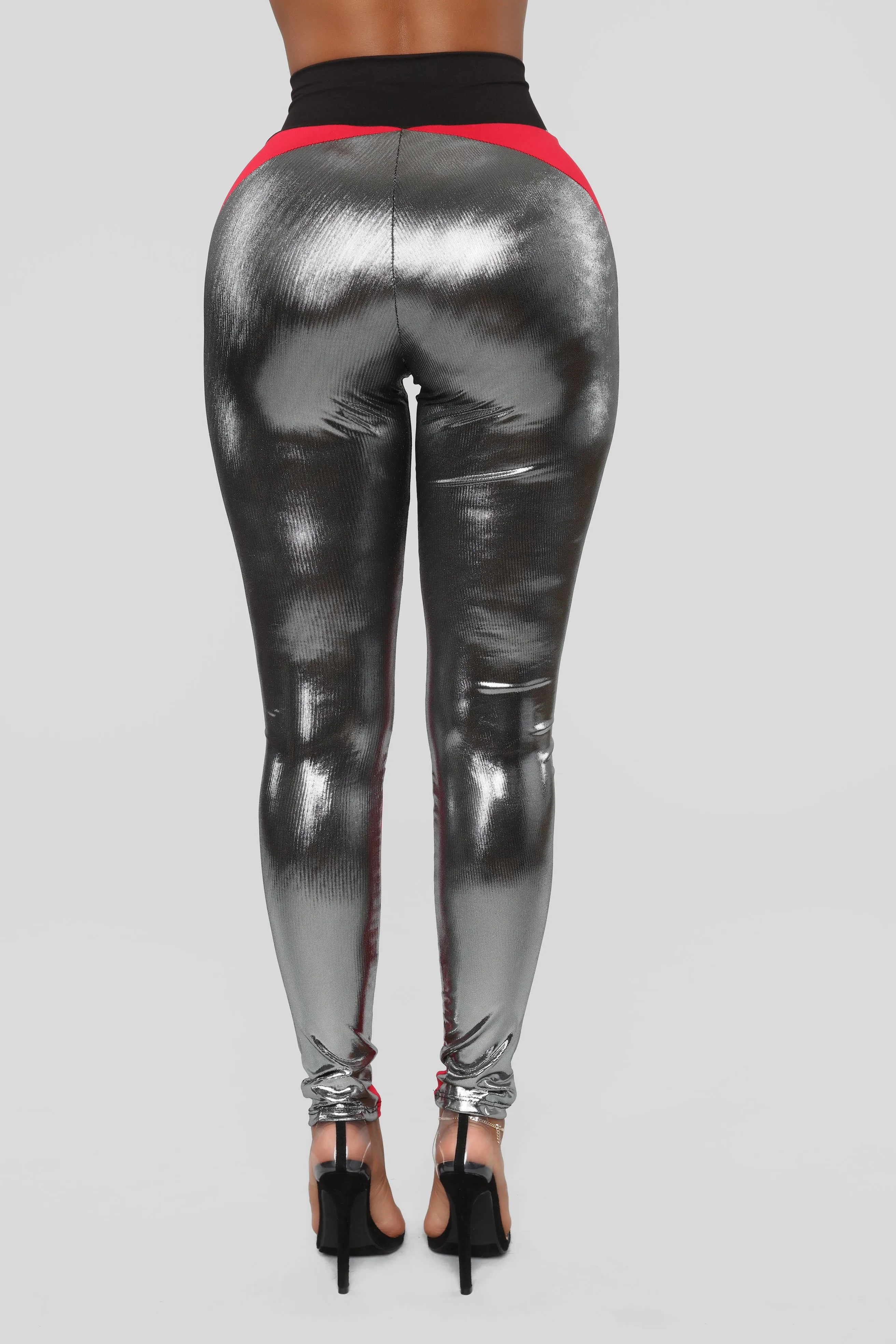 Blockin' Haters Leggings - Red