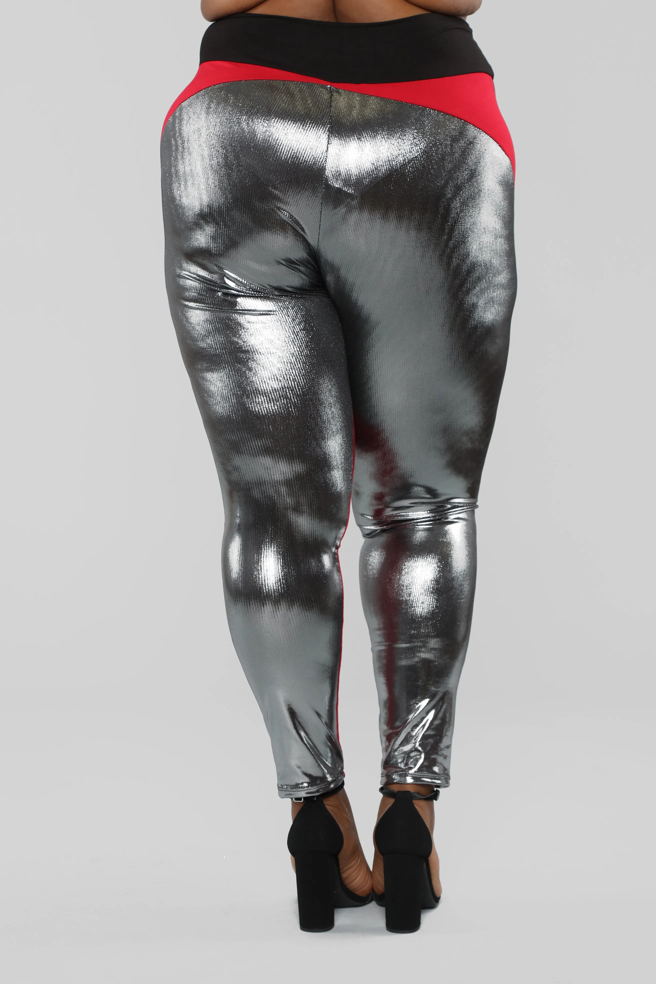 Blockin' Haters Leggings - Red