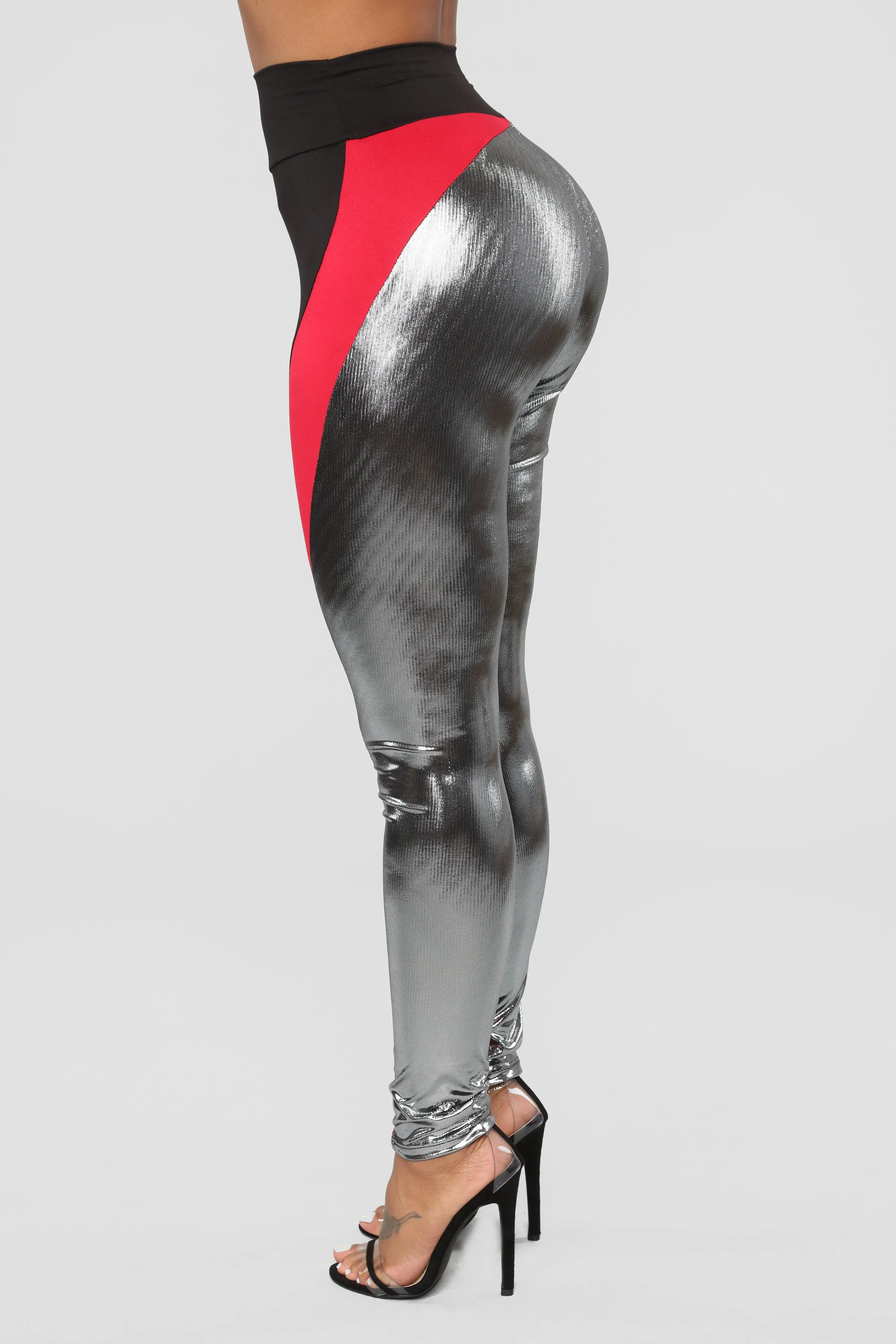 Blockin' Haters Leggings - Red