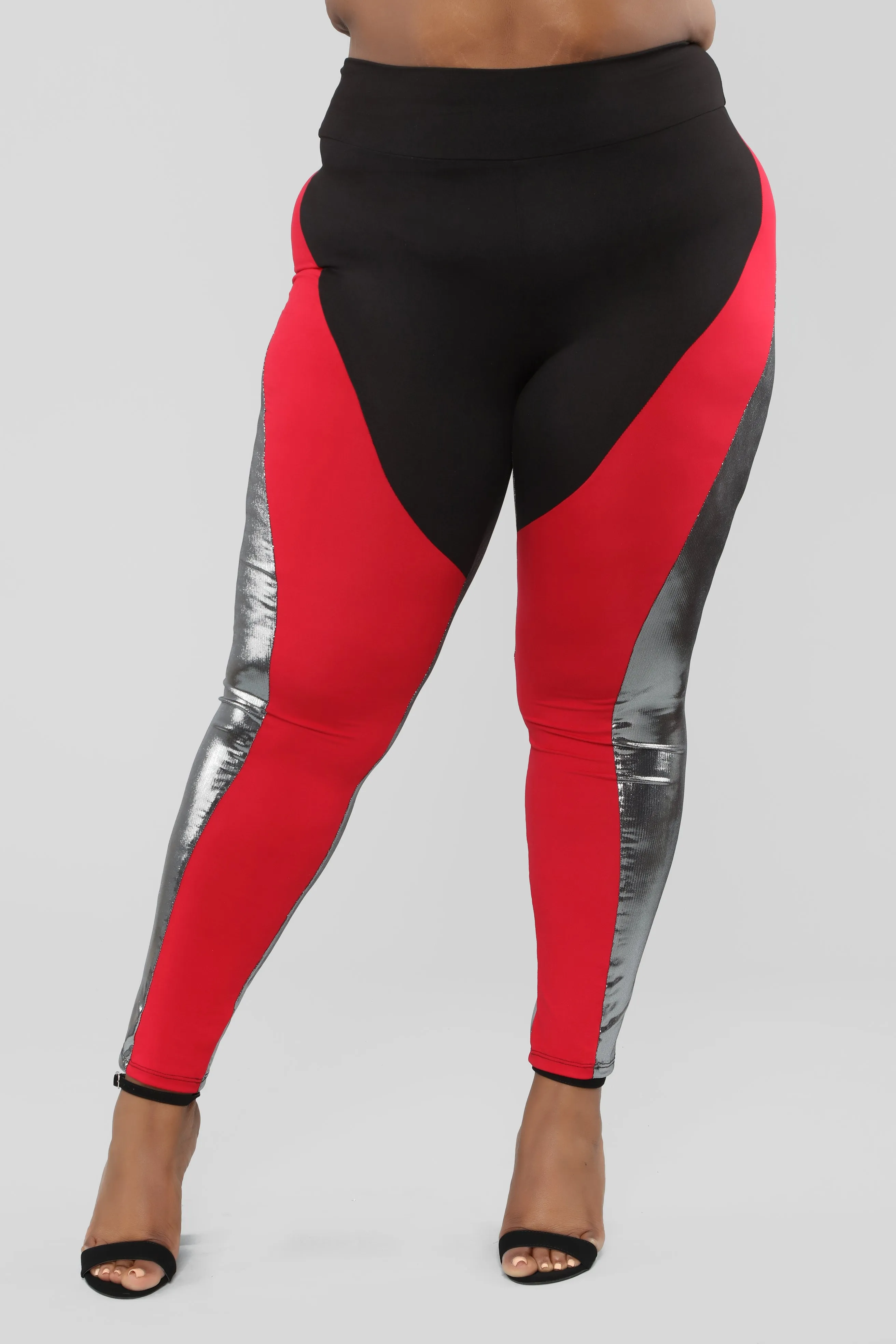 Blockin' Haters Leggings - Red