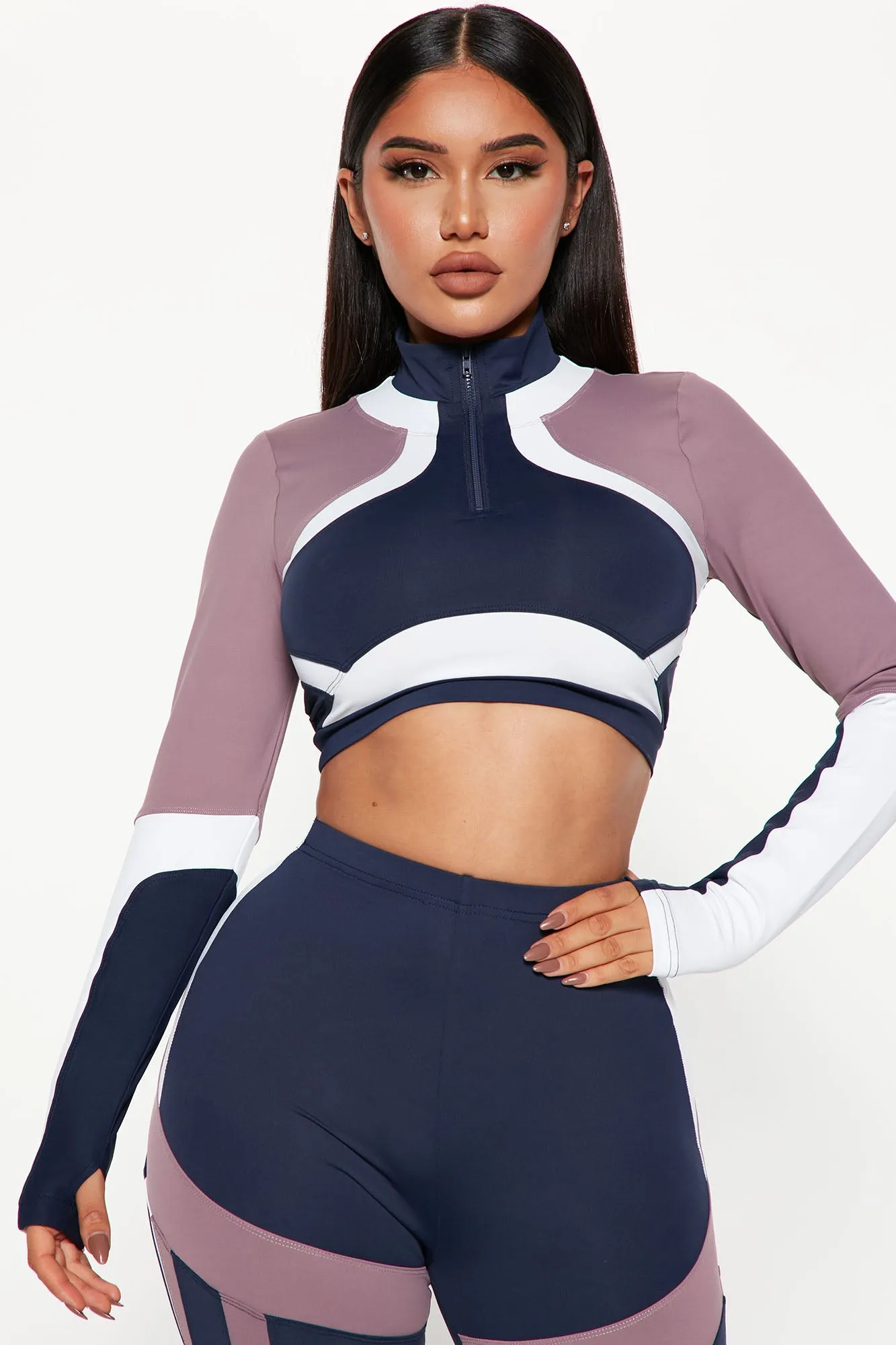Blocking You Legging Set - Navy/combo