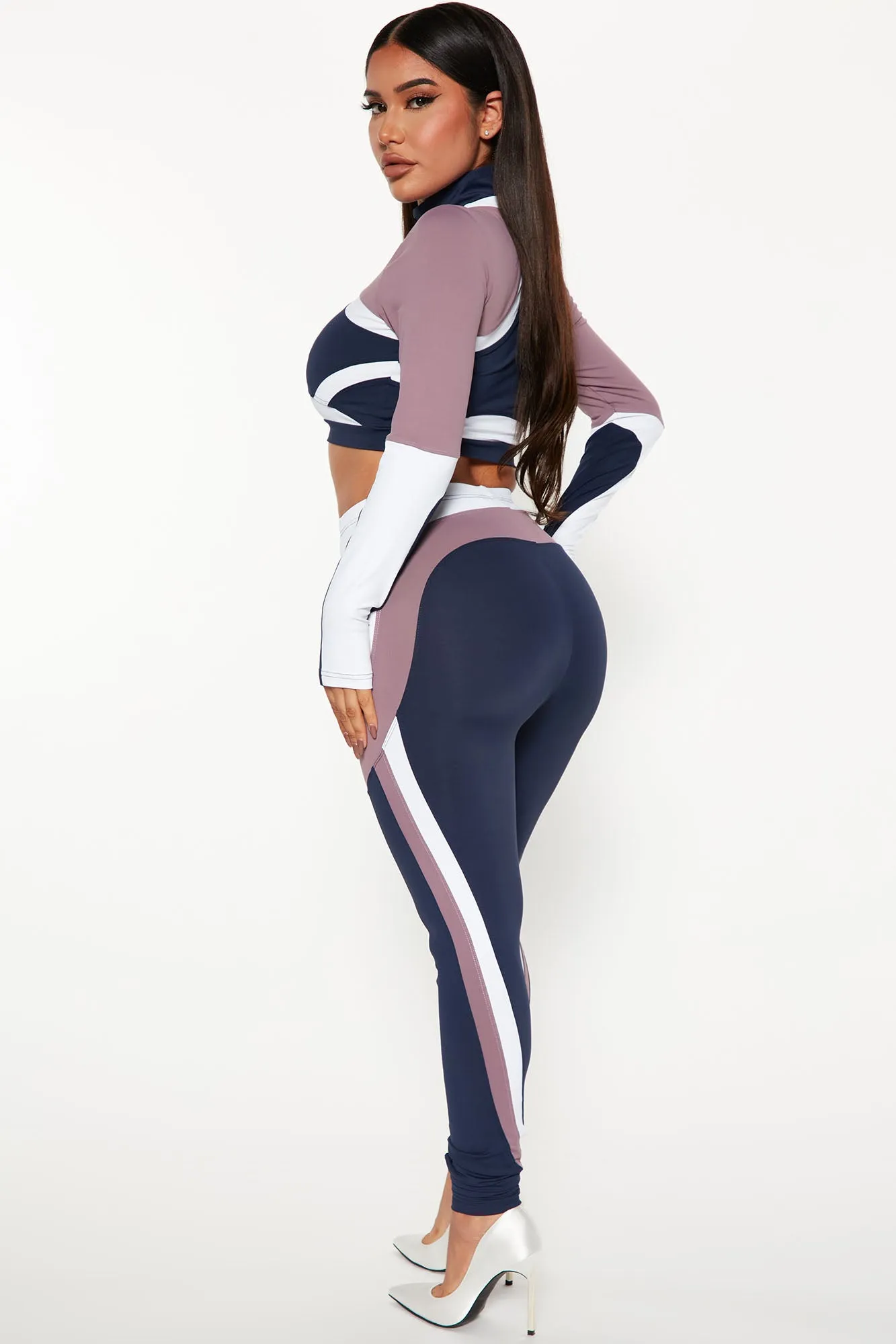 Blocking You Legging Set - Navy/combo