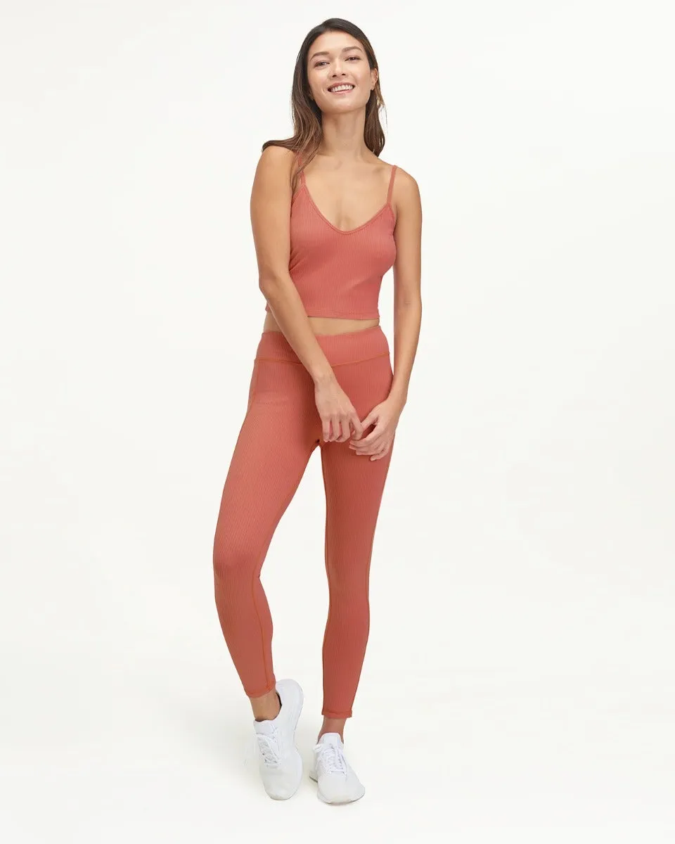 Botanical Dyed Rib Legging