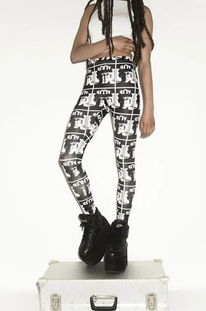 Boy Photo Print Leggings
