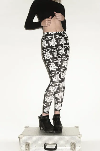 Boy Photo Print Leggings