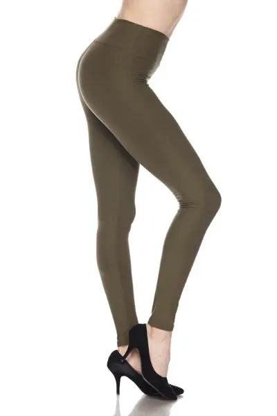 Brushed Yoga Waist Leggings