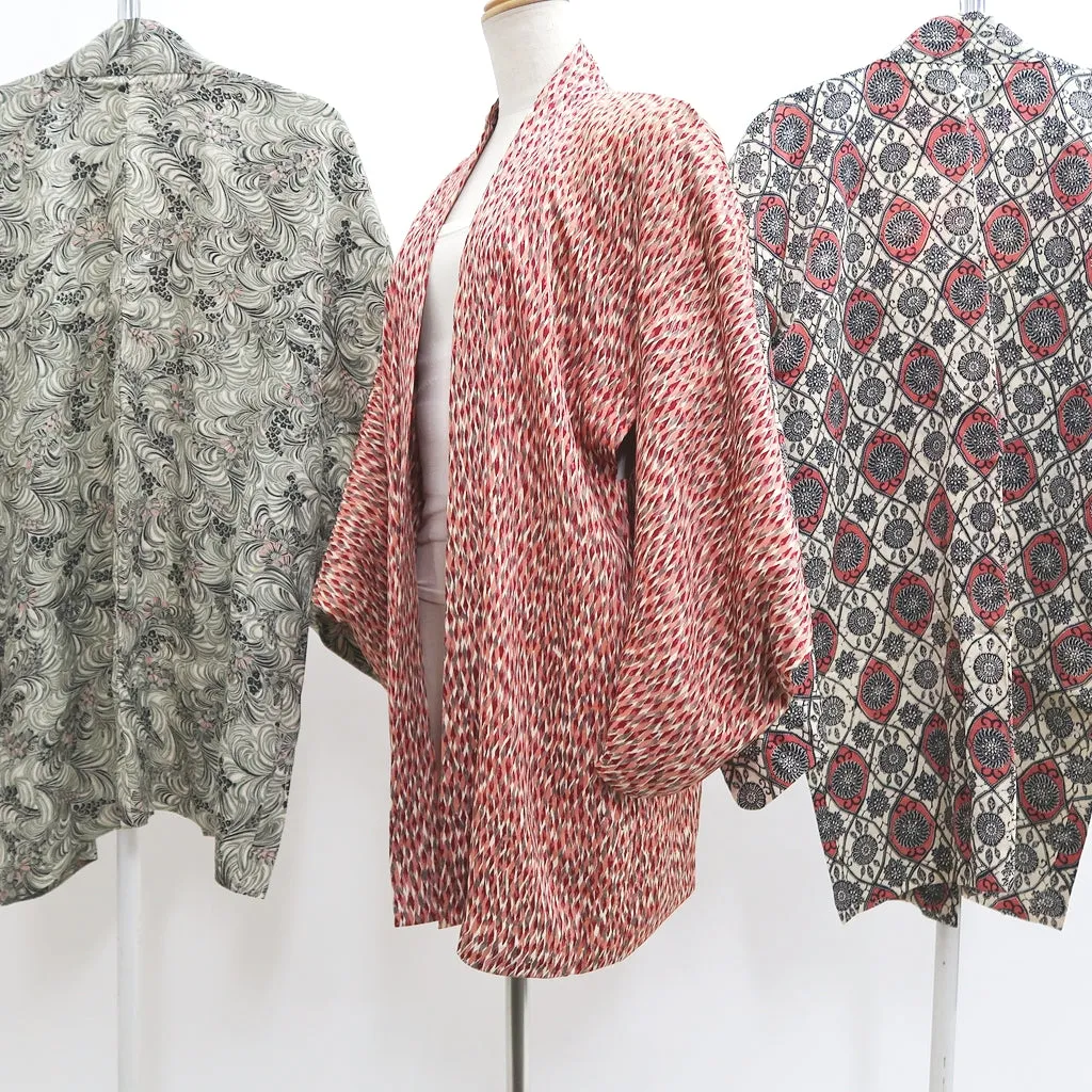 Bundle 12pcs Silk Vintage Haori Jacket Wholesale Bulk Free Shipping #515