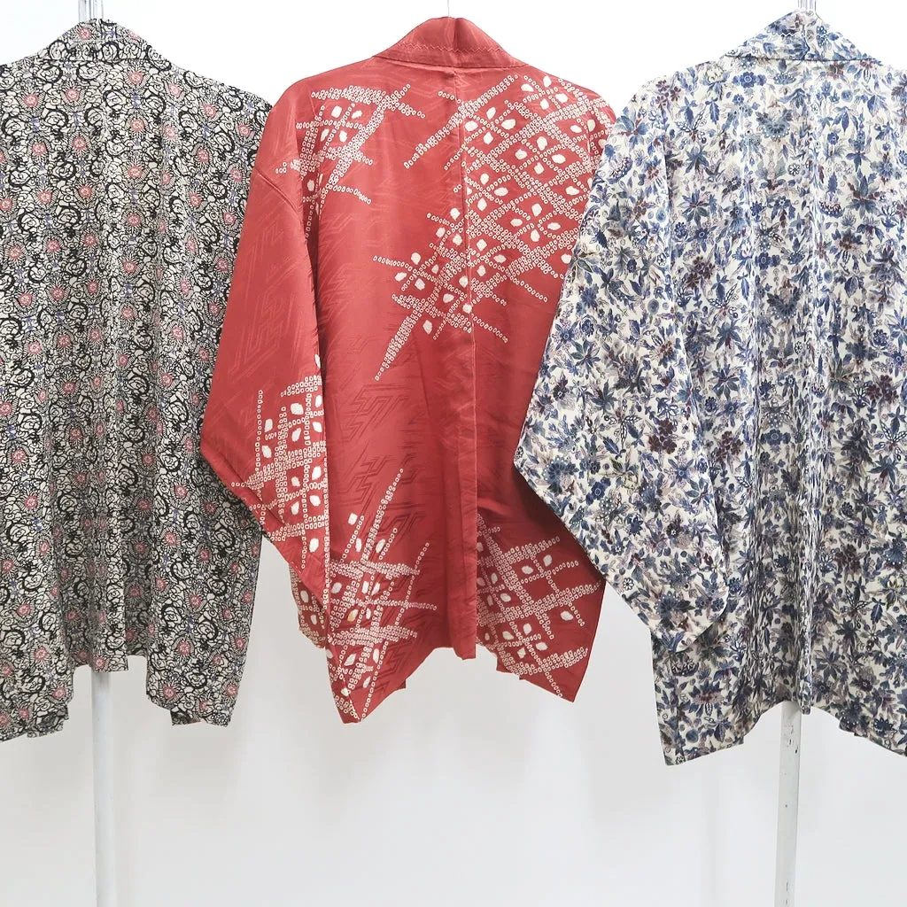 Bundle 12pcs Silk Vintage Haori Jacket Wholesale Bulk Free Shipping #515