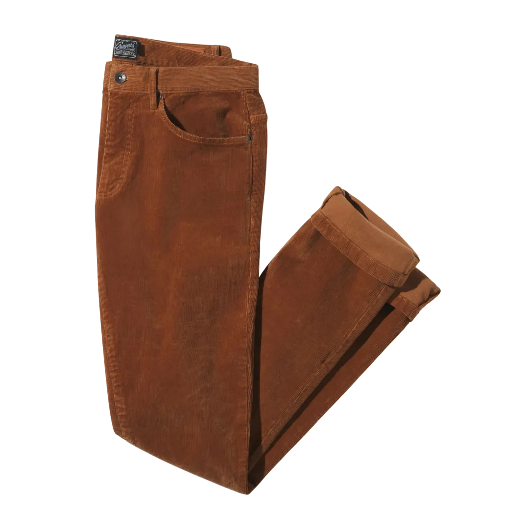 Burlington 5 Pocket Stretch Corduroy - Rawhide