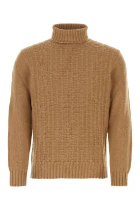 Camel wool blend sweater