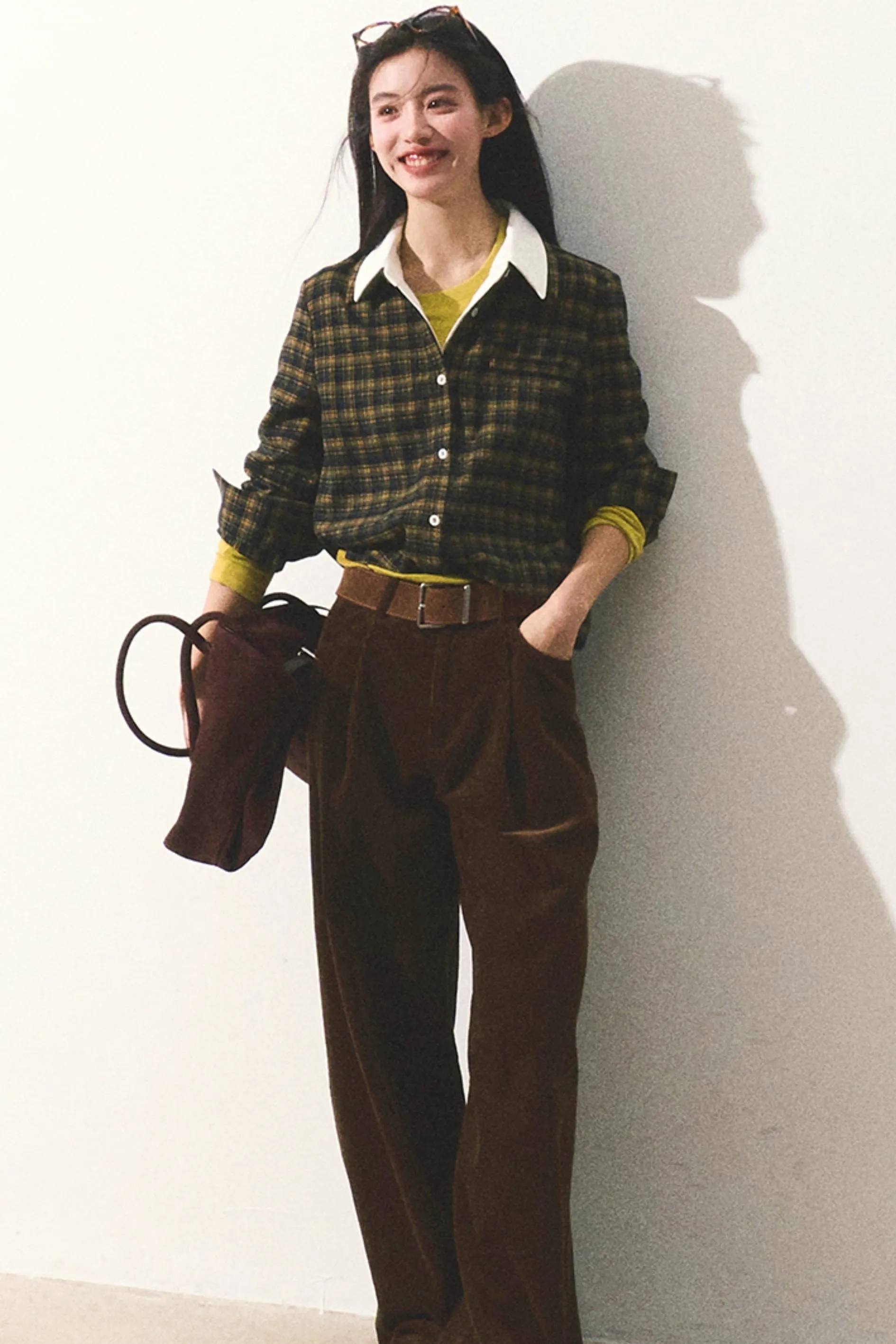 Casual Straight Corduroy Pants