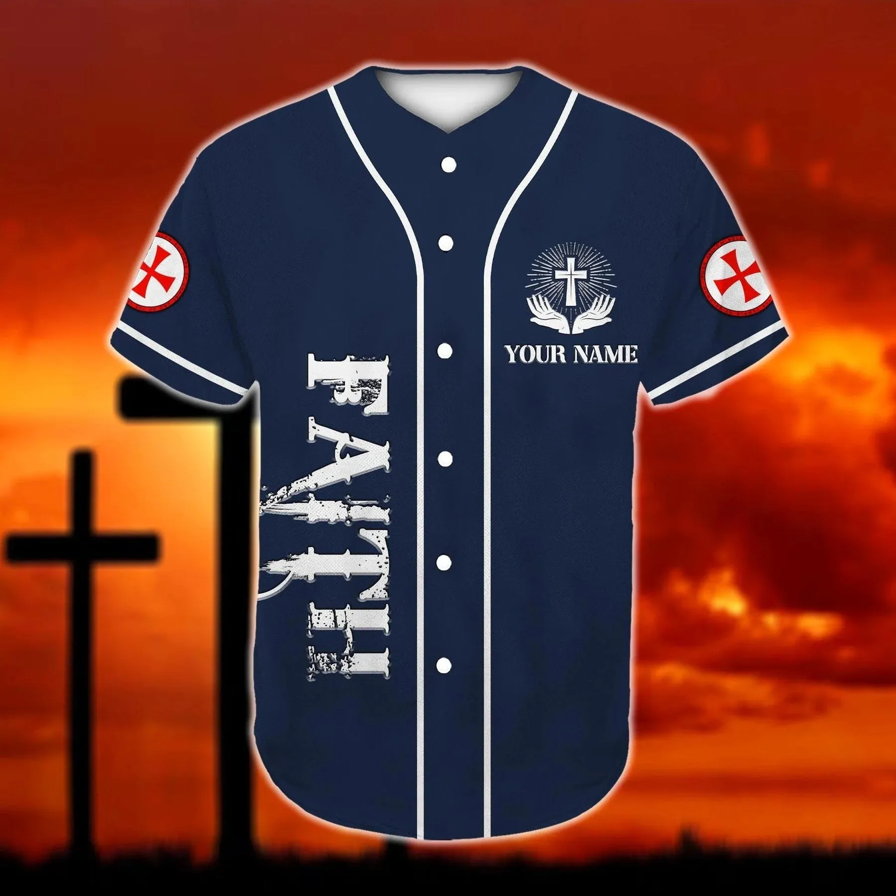 Christ Hugs Baseball Jersey - Faith Custom Printed Baseball Jersey Shirt For Men and Women