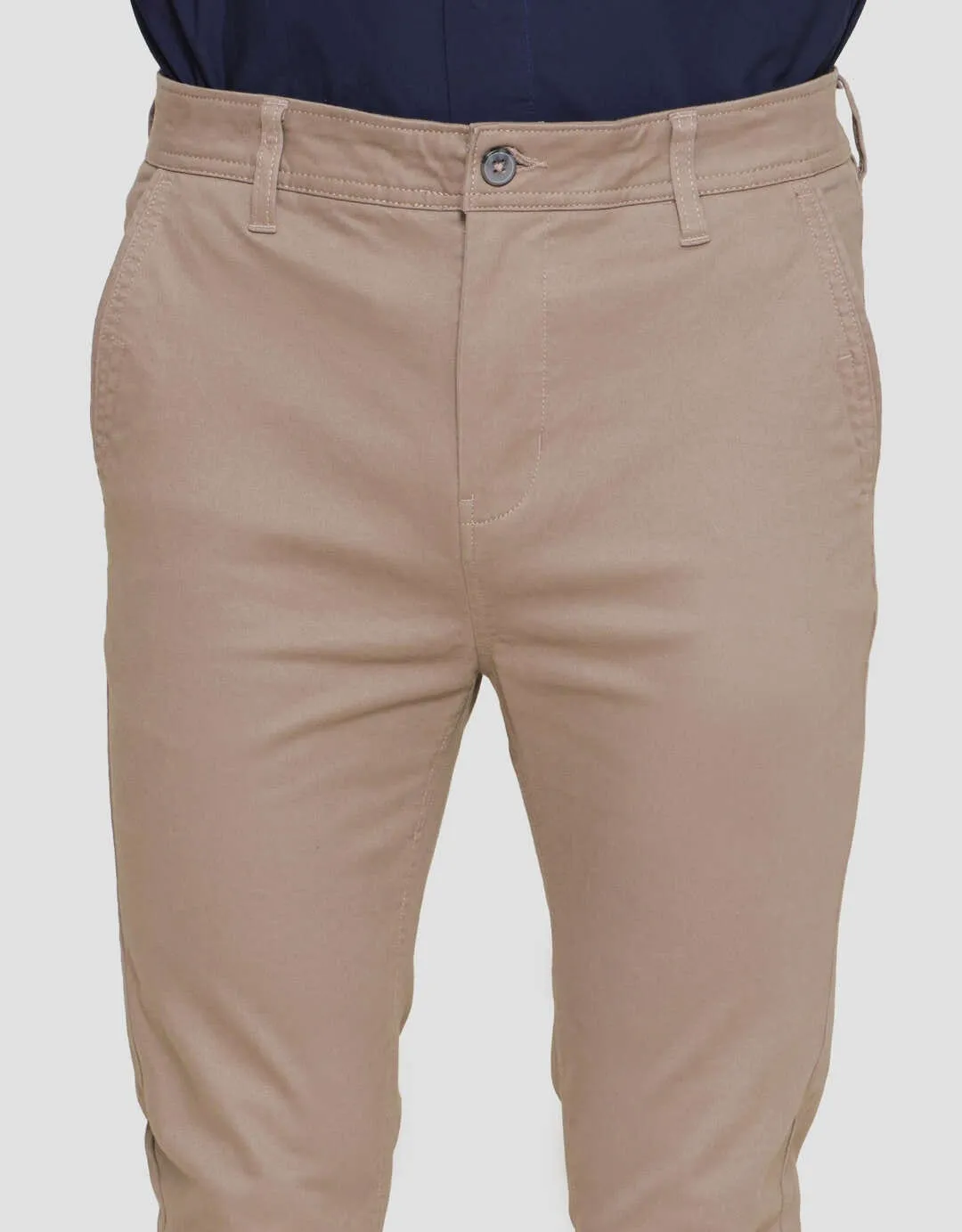 Cole Wove Slim Celana Chinos Pria