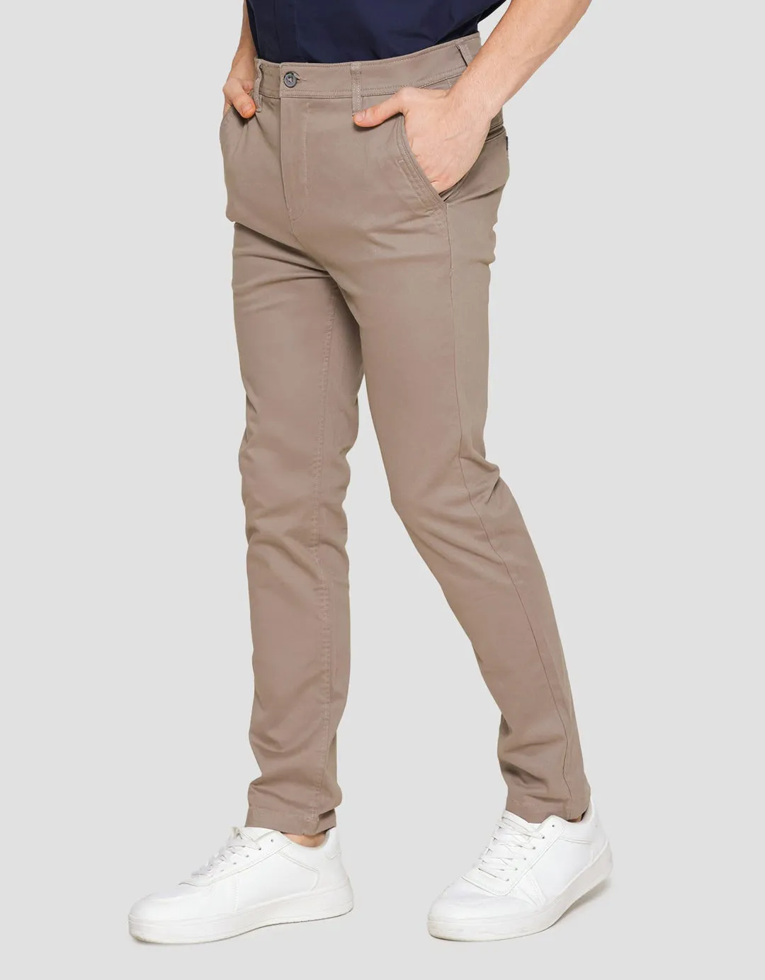 Cole Wove Slim Celana Chinos Pria