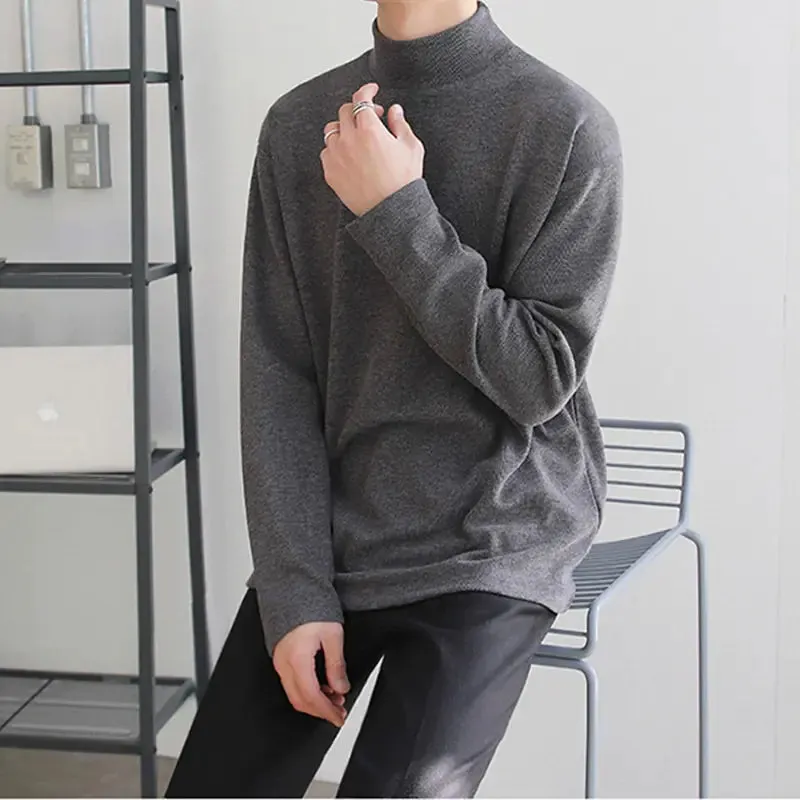Comfortabele Fluweel Loszittende Turtleneck