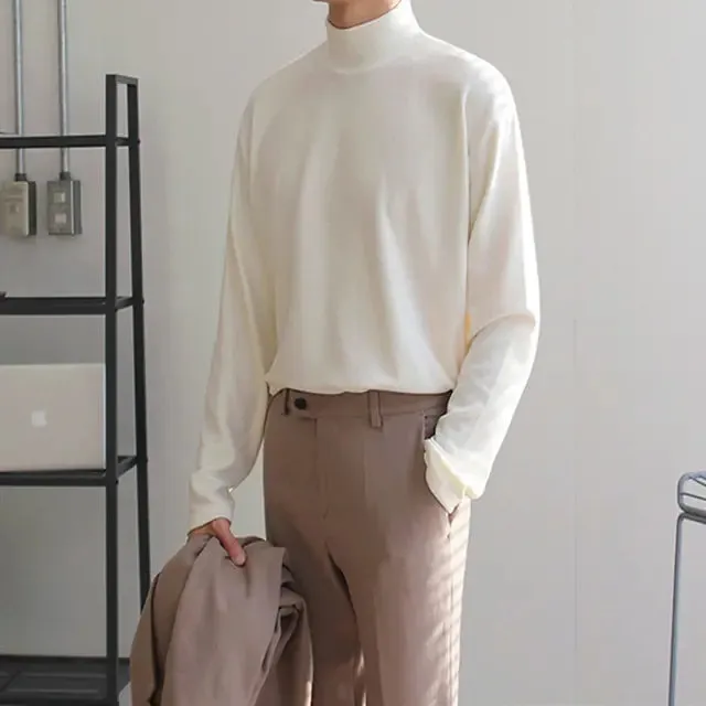 Comfortabele Fluweel Loszittende Turtleneck