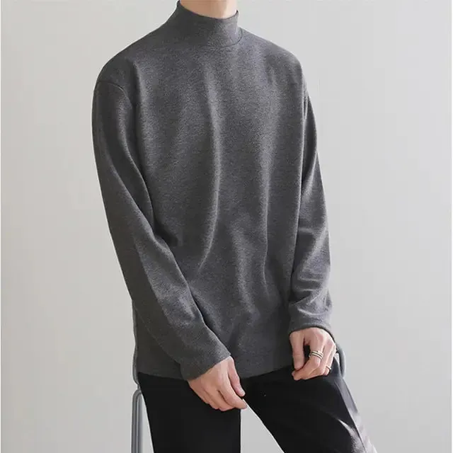 Comfortabele Fluweel Loszittende Turtleneck