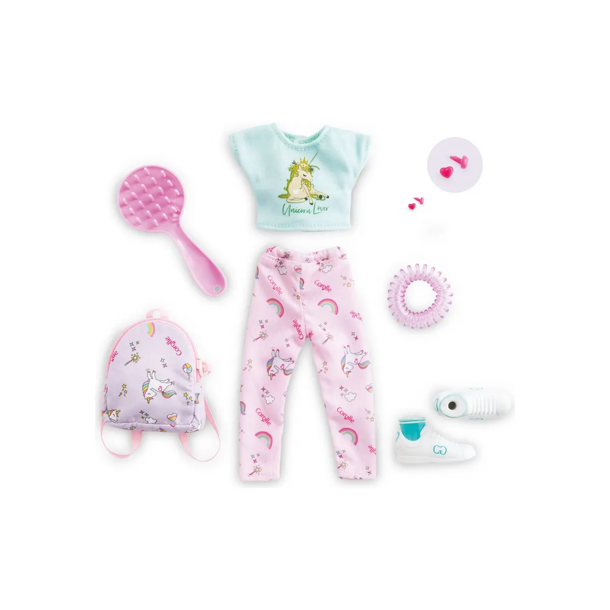 Corolle Girls Fantasy Unicorn Dressing Room Clothing Set