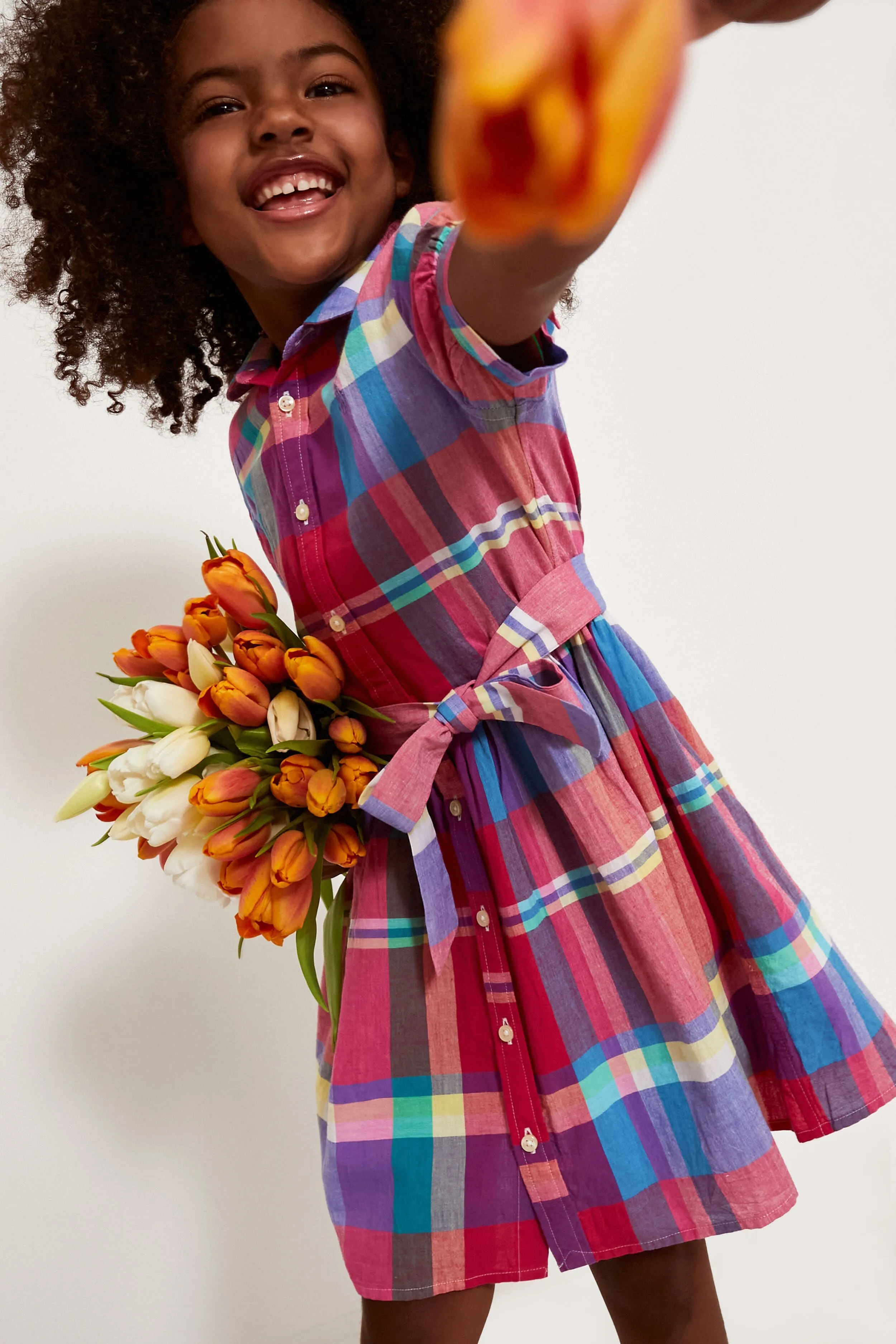 Cotton Madras Shirtdress
