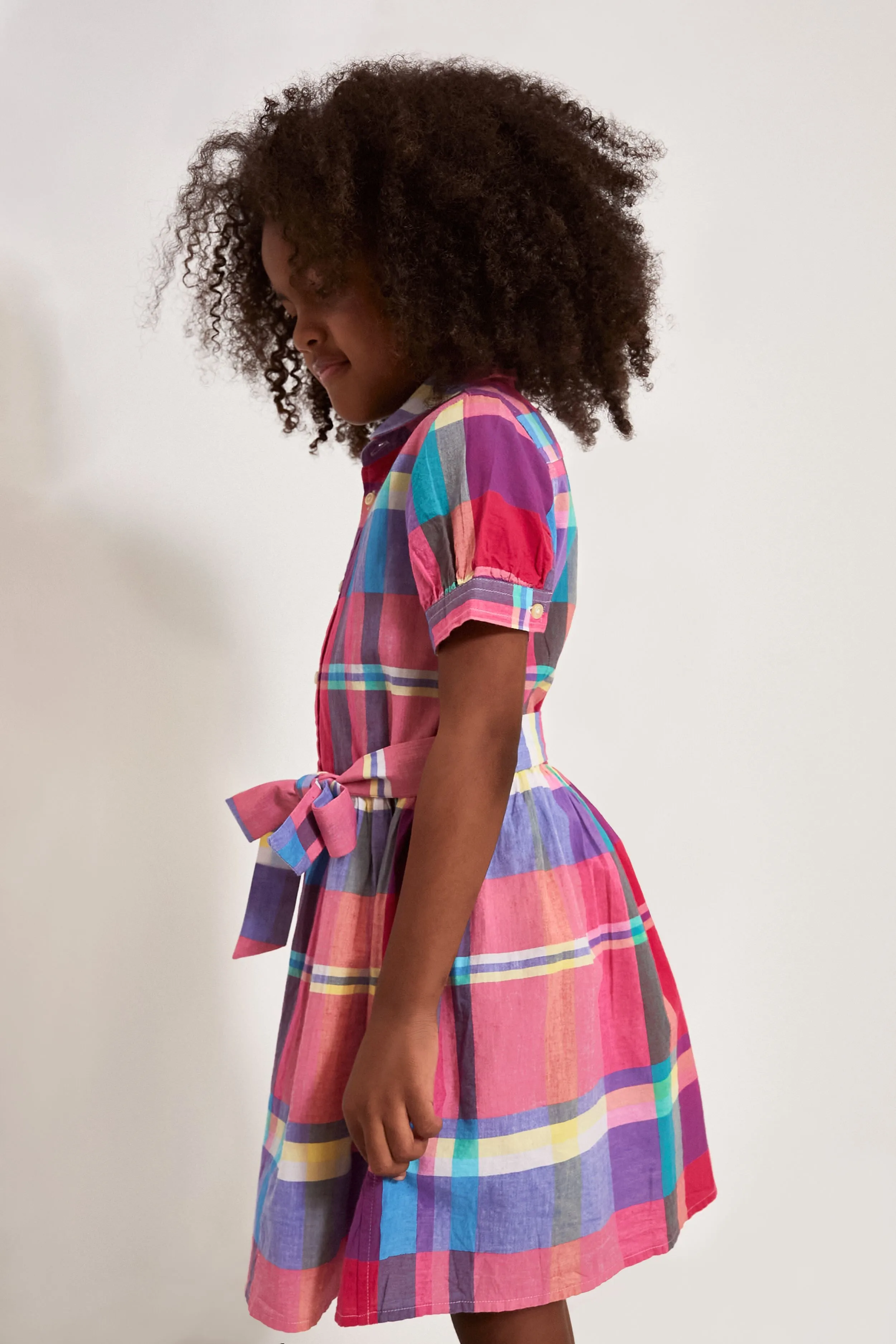 Cotton Madras Shirtdress