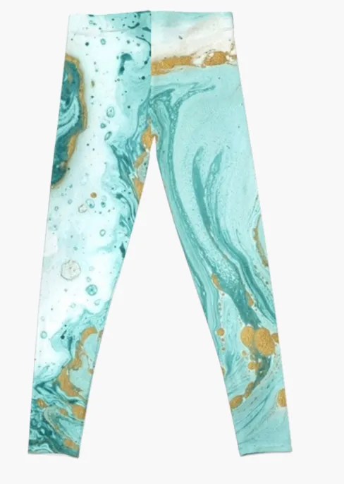 Cowgirl Kim Blue Lagoon Leggings - Medium ONLY